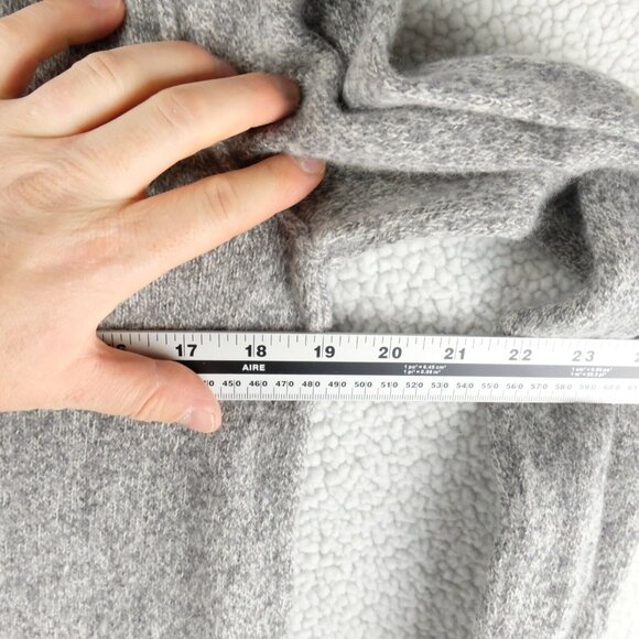 Black Brown 1826 Sweater Womens Small Heathered Gray Lambswool Blend Crew - Picture 6 of 8